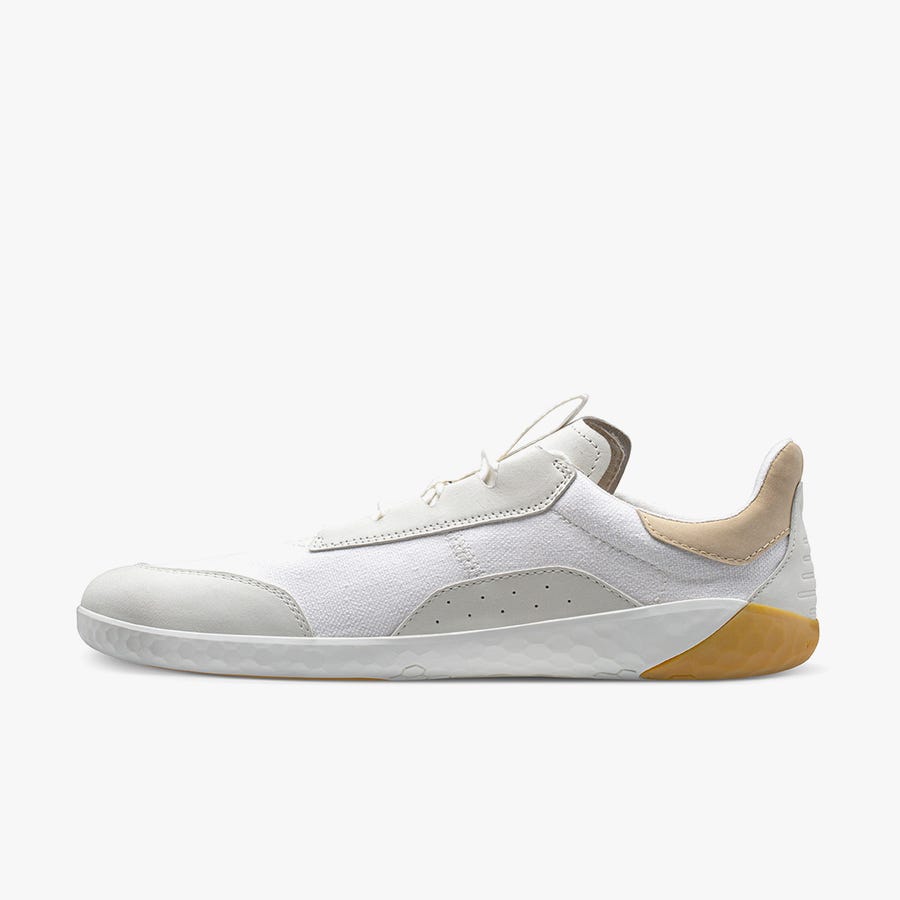 White Men's Vivobarefoot Geo Shell Casual Shoes | Philippines 0081EBCX